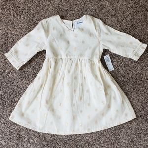 NWT Old Navy Gold Dot Dress